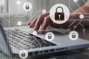 Computer Cybersecurity Concept Image