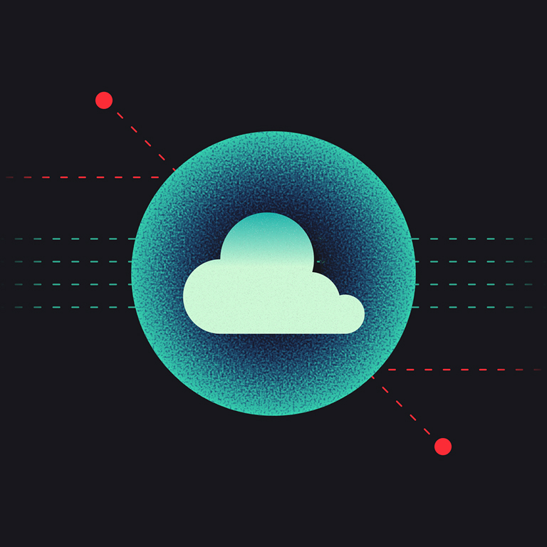 Graphic illustration of a cloud