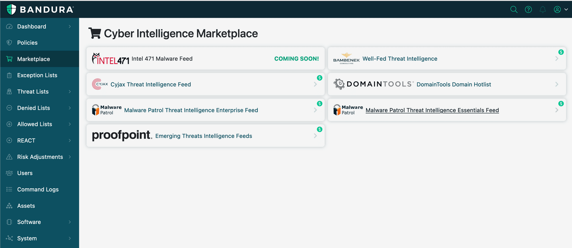 Cyber Intelligence Marketplace Listings