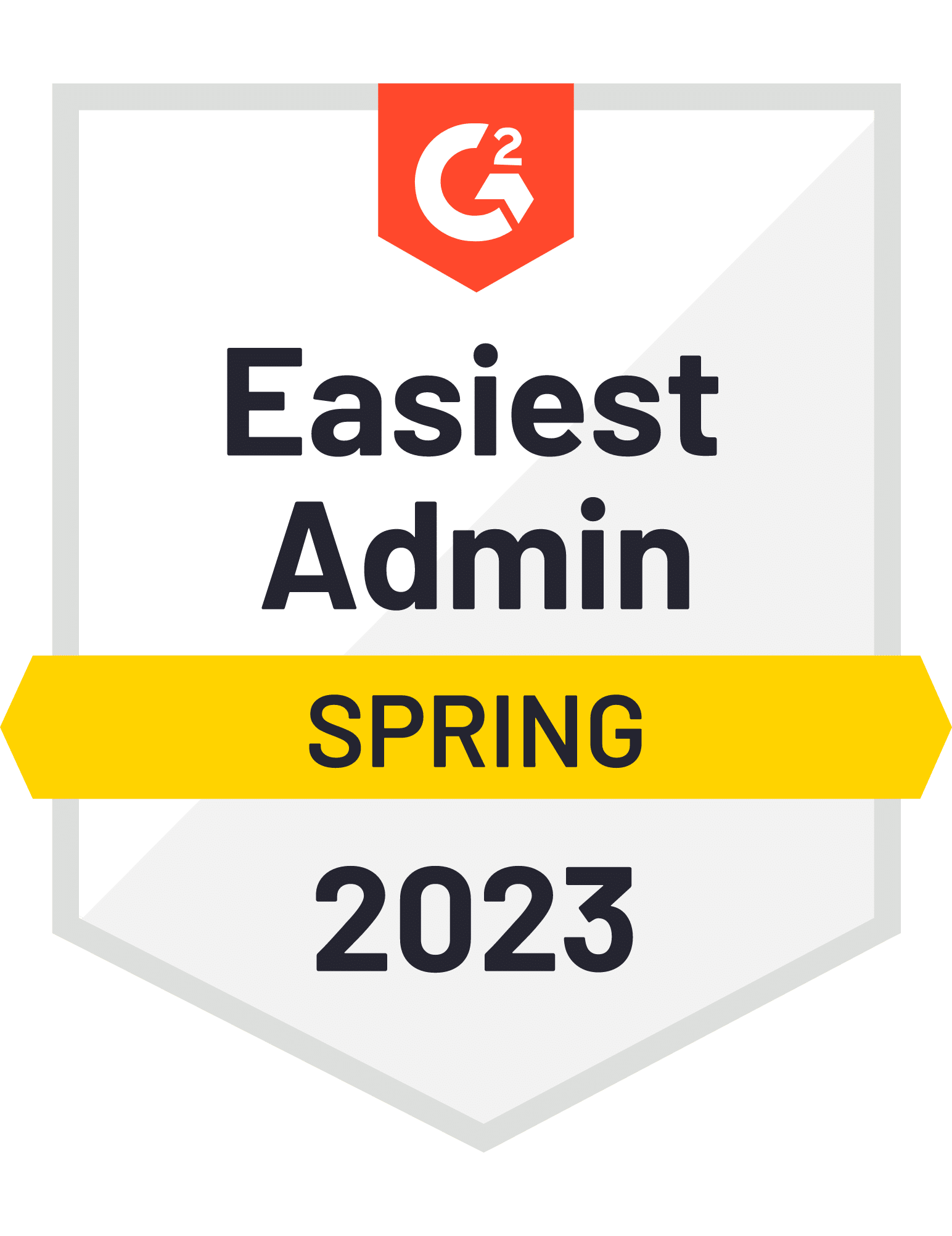 Easiest Admin Spring 2023 G2 Award