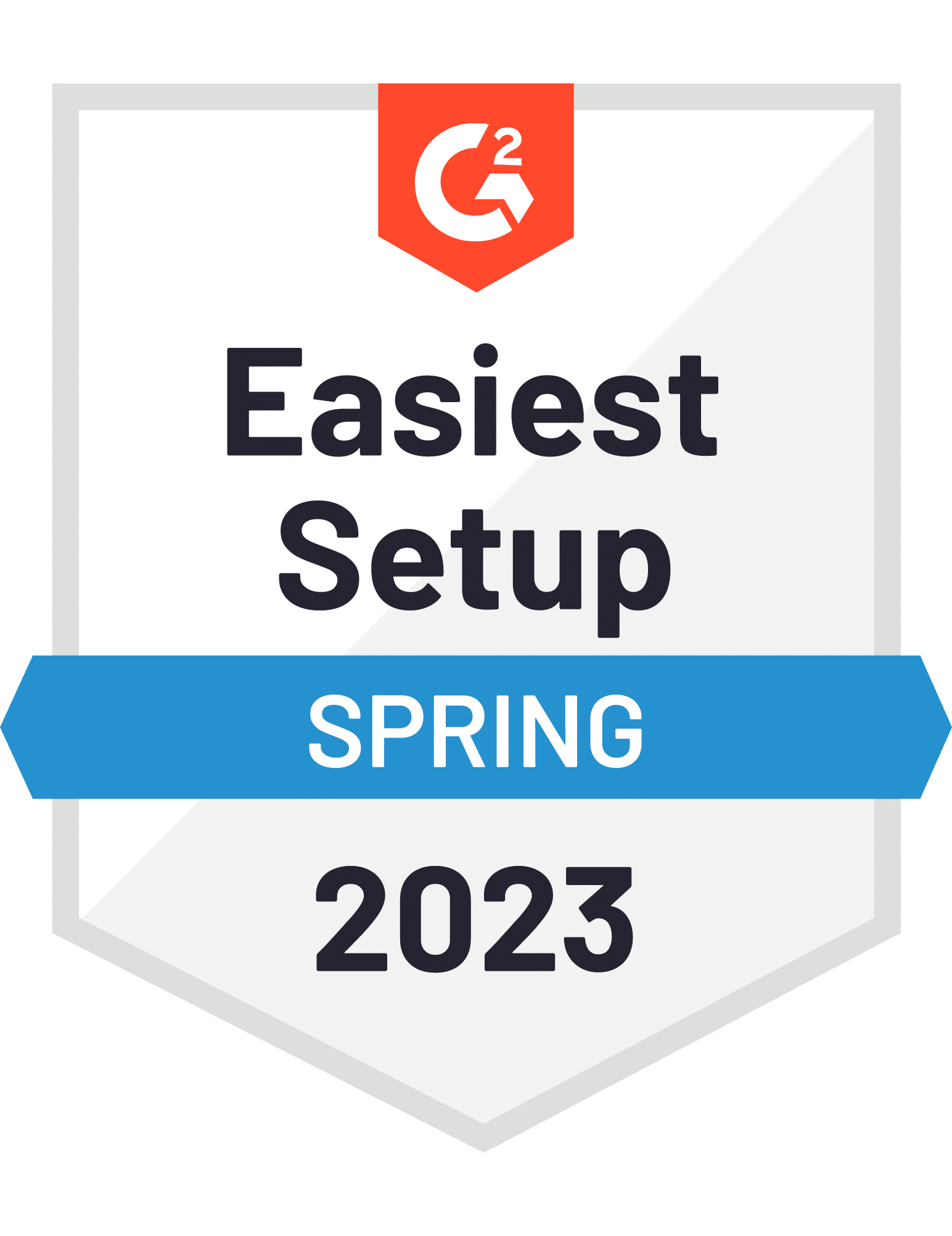 Easiest Setup Spring 2023 G2 Award