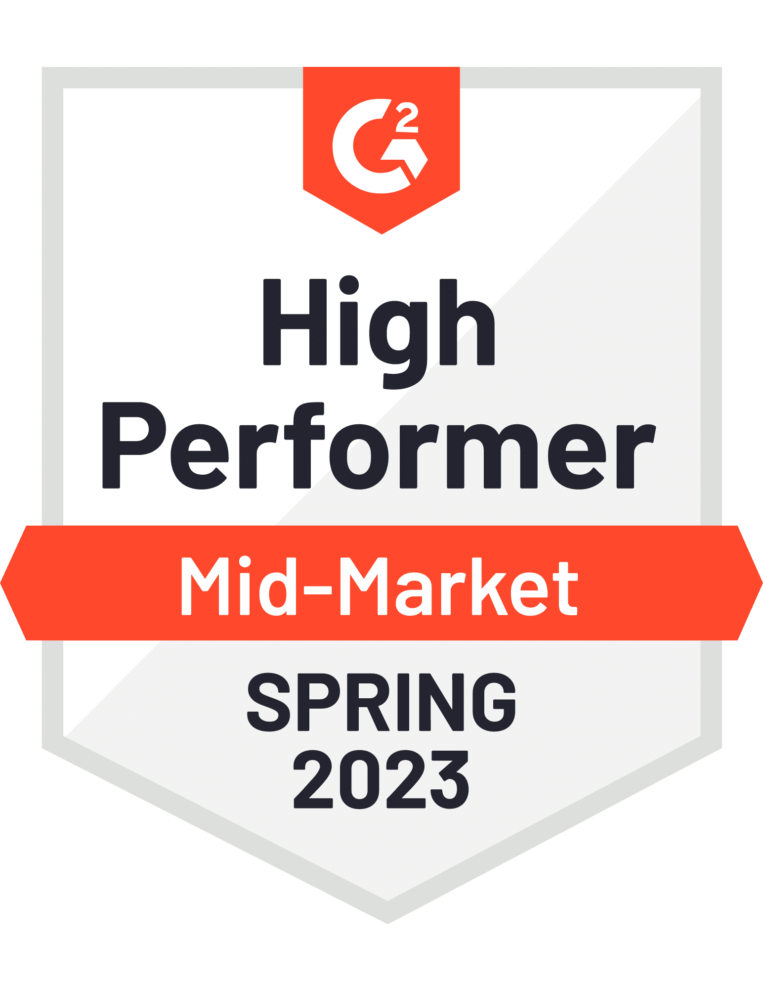 Mid-Market High Performer Spring 2023 G2 Award