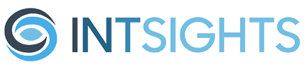Blue and Black IntSights logo