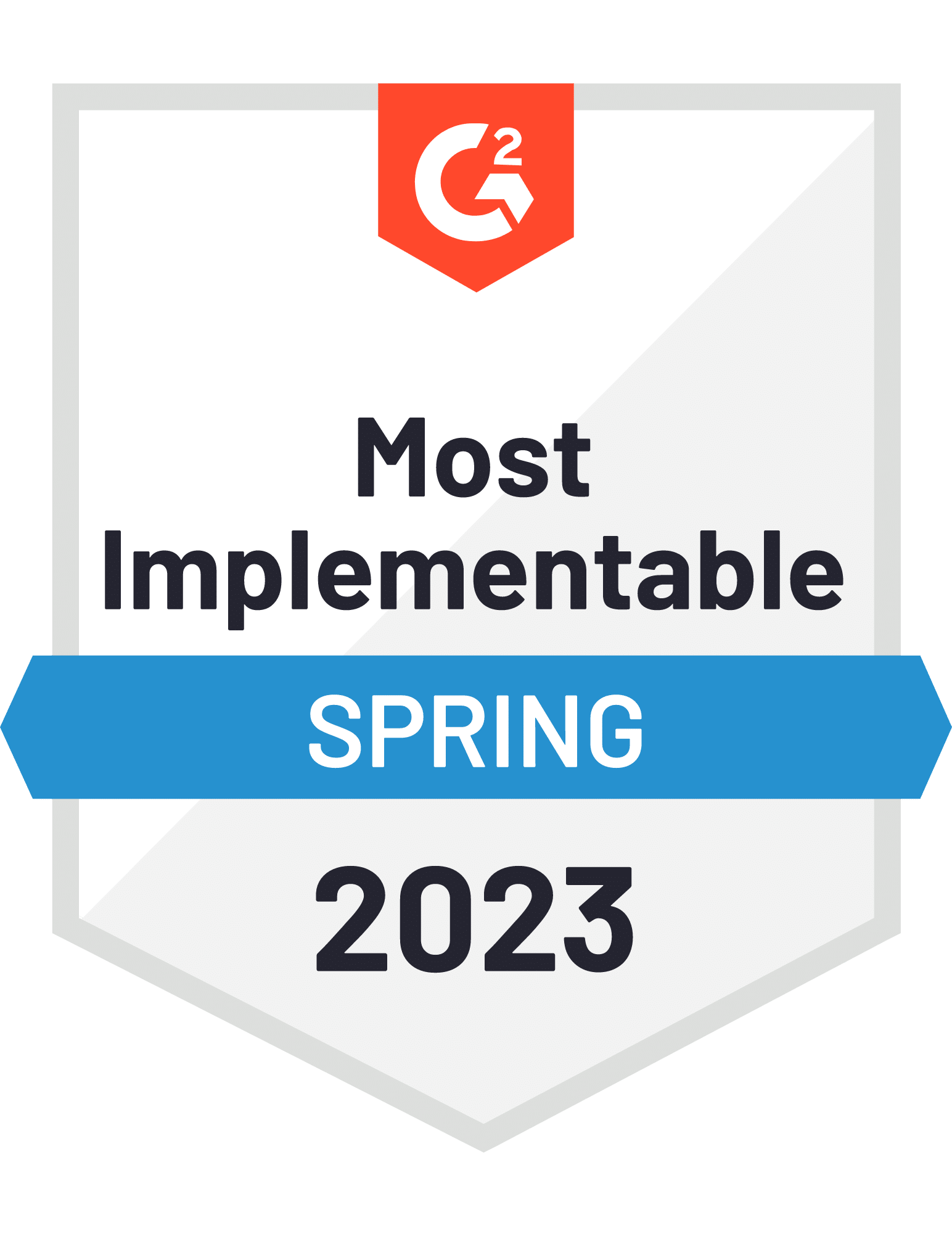 Most Implementable Spring 2023 G2 Award