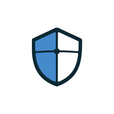 Blue and white Threater logo