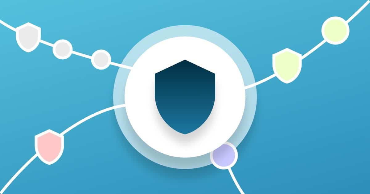Logz.io logo on blue background