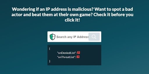 Malicious IP Checker